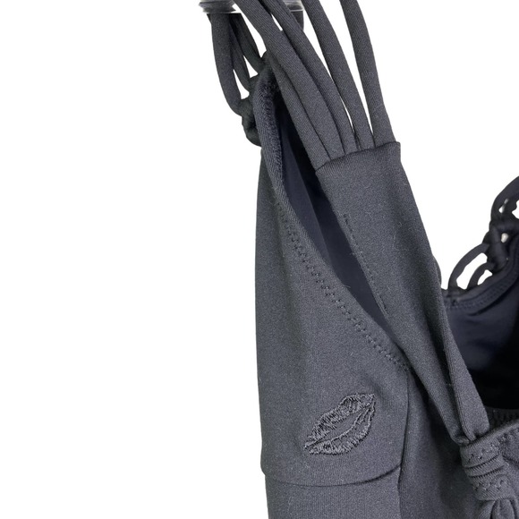 California Kisses Girl's Junior Leotard Knotted Up Dance Workout Black Sz S NWT - Picture 7 of 9